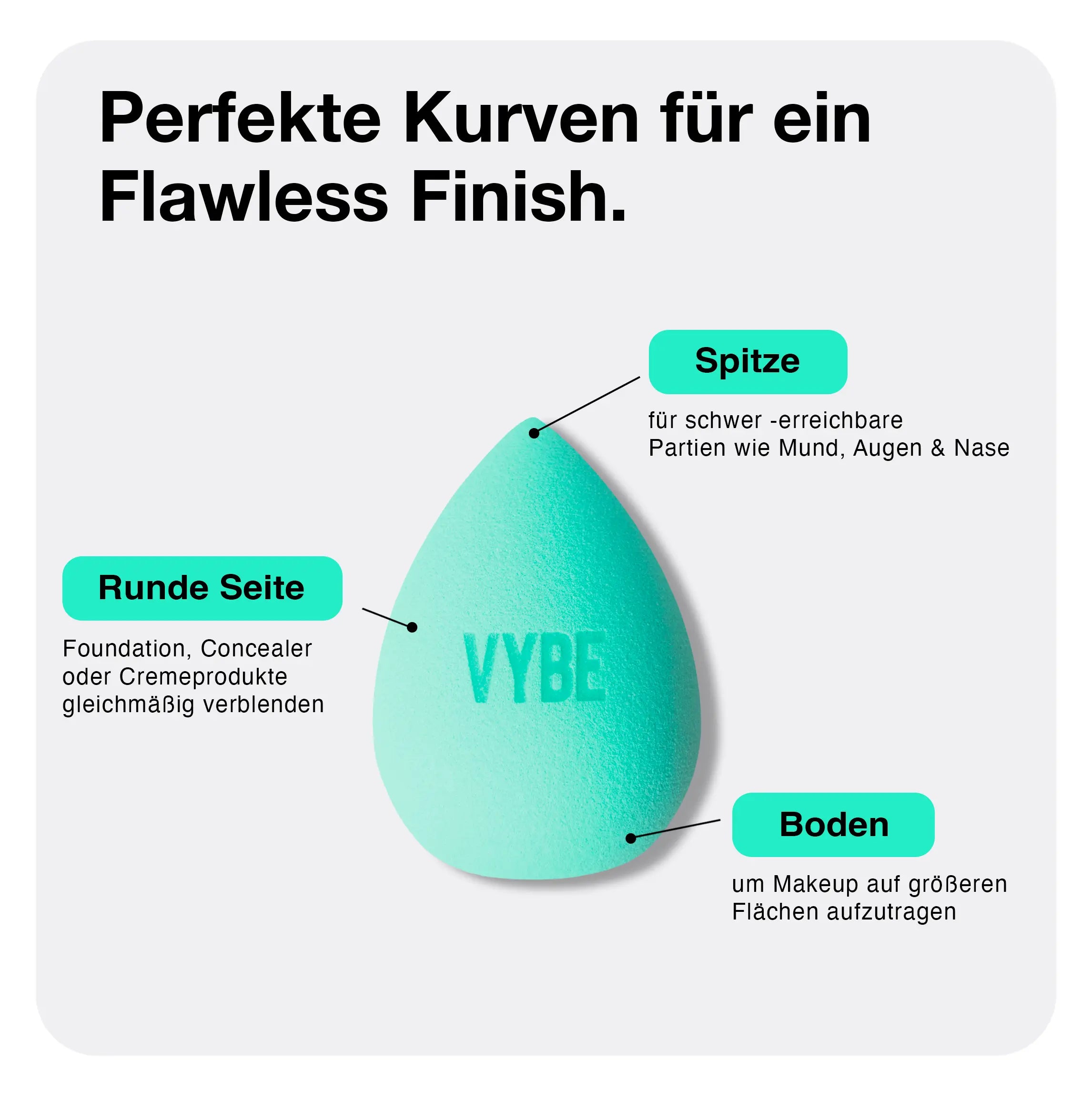 Antibakterieller Makeup-Schwamm – Curvy Babe