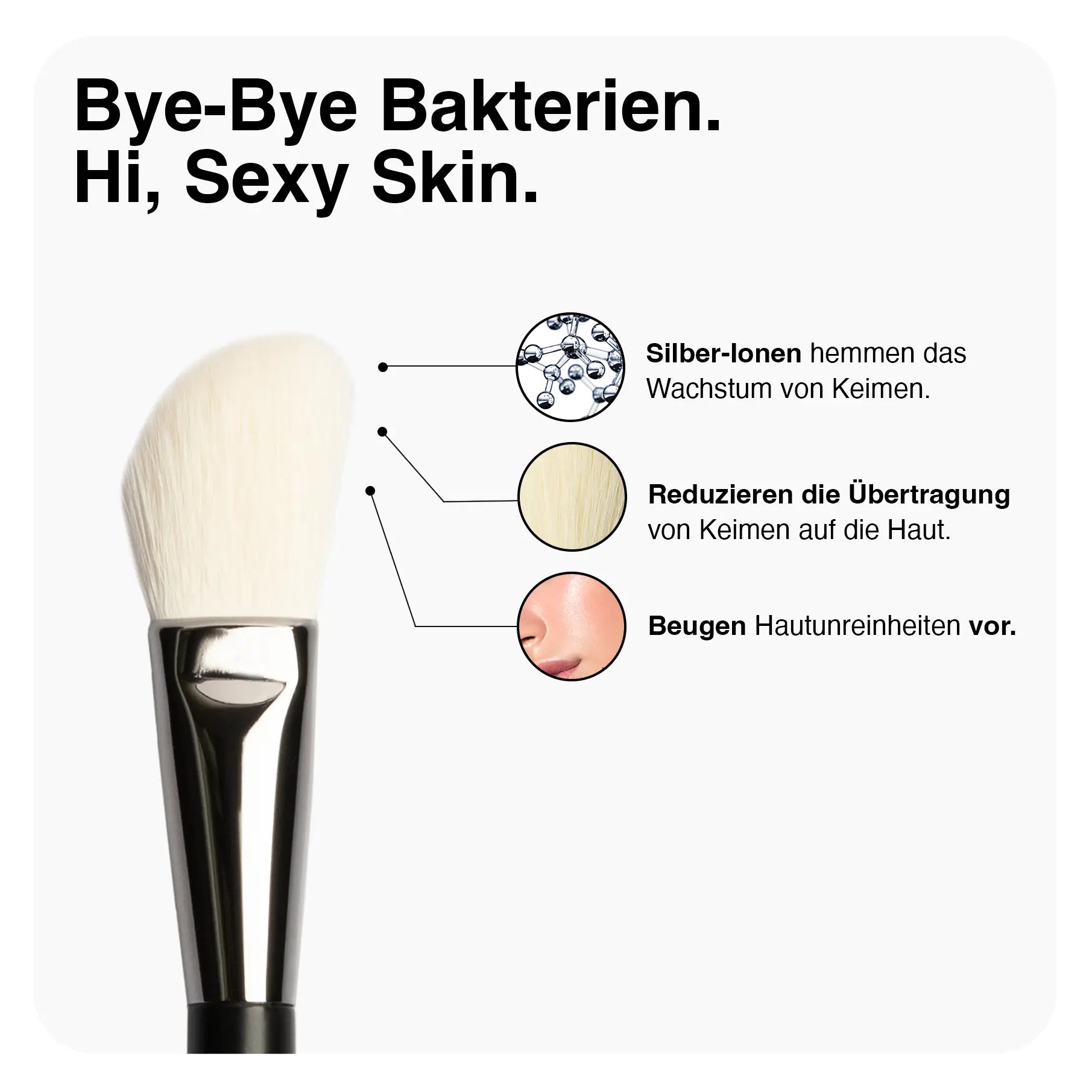 Antibakterieller Blush & Contour Brush - VY13