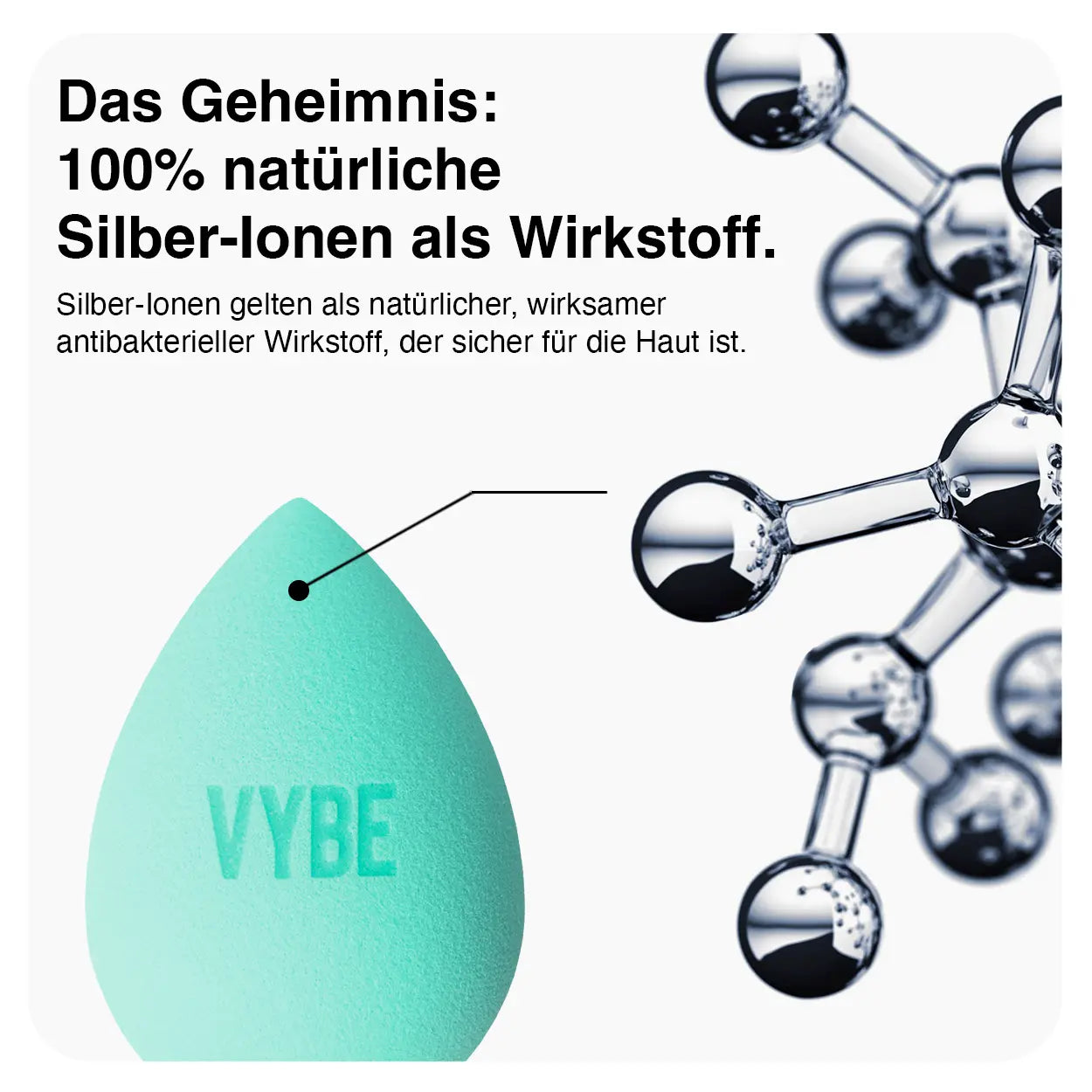 Antibakterieller Makeup-Schwamm Curvy Babe VYBE Antibakterieller Makeup-Schwamm Curvy Babe VYBE